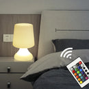 Axyaa Dazzling Mushroom Table Lamp, Rechargeable Dimmable LED Night Light for Modern Home Decor