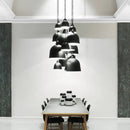 Axyaa Nordic Minimalist Pot Lid Chandelier Pendant Lights for Dining Room and Bedroom