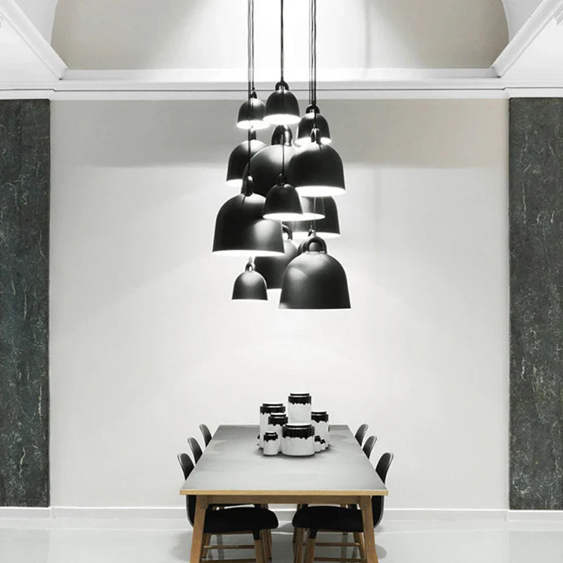 Axyaa Nordic Minimalist Pot Lid Chandelier Pendant Lights for Dining Room and Bedroom