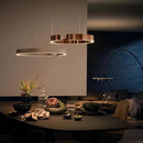 Axyaa LED Full Spectrum C-ring Pendant Light: Modern Luxury Minimalist Lighting for Home Decor.