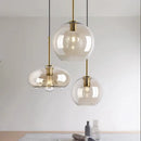 Axya Glass Chandelier: Nordic Minimalist Pendant Light for Restaurant, Bar, and Cafe
