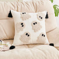 Axyaa Halloween Tuft Embroidered Pillowcase - Festive Cotton Cushion Cover