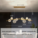 Axyaa Nordic Glass Globe Pendant Lights with 3 Changeable LEDs