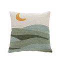 Axyaa Sunset Mountain Moon Plant Abstract Tufted Pillow Cover Cozy Decor Geometric Art