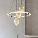 Axyaa Minimalist LED Ceiling Chandelier for Modern Living Room Decor