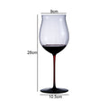 Axyaa High Feet Wine Goblet Set - Elegant Glass Drinkware for Bars & Restaurants