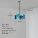 Axyaa LED U-shaped Pendant Chandelier: Modern Nordic Ceiling Hanging Lamp