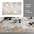 Axyaa Luxury Fluffy Grey Living Room Carpet, Soft Plush Rug for Home Decor