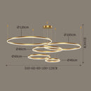Axyaa Modern LED Ring Chandelier for Living Room, Bedroom, Dining Room