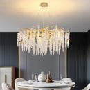 Axyaa Luxury Crystal Chandelier for Elegant Living Spaces