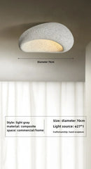 Axyaa Wabi Sabi Nordic E27 Ceiling Chandelier for Home Living Room Art Deco Lighting