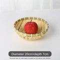 Axyaa Handmade Pastoral Fruit Snack Basket: Durable Storage with Exquisite Drainage