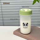 Axyaa Transparent Plastic Water Bottle with Handle, Heat-Resistant Coffee Mug