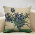 Axyaa Sunflower Oil Printed Cushion Cover - Van Gogh Inspired Decor Pillow Case
