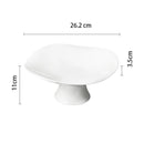 Axyaa Ceramic High-foot Main Dish Plate for Hotel Restaurant Kitchen