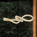 Axyaa Crystal Chandelier - Luxury Living Room Dining Ceiling Light