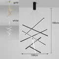 Axyaa Nordic Stair Chandelier Set for Living and Dining Room Lighting