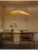 Axyaa Wooden LED Chandelier for Dining Living Room - Modern Home Decoration Lighting Fixtures