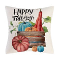 Axyaa Thanksgiving Pumpkin Maple Leaf Pillow Cover