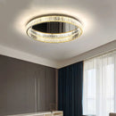 Axyaa Modern Crystal LED Ceiling Chandelier for Living and Dining Room