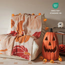 Axyaa Fluffy Microfiber Pumpkin Throw Blanket; Soft, Warm, Cozy for Home, Camping, Travel