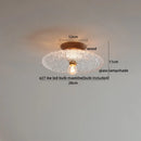 Axyaa Glass Wood LED Ceiling Lights Fixture Modern Ceiling Lamp