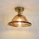 Axyaa Amber Glass LED Ceiling Lamp, 4W Home Lighting for Bedroom Living Room