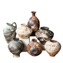 Axyaa Retro Chinese-style Porcelain Flower Vase Set - Earthenware & Kiln-transformed Accessories