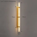 Axyaa Copper Crystal Wall Lamp: Modern Minimalist Luxury Lighting for Living Room, Hotel Corridor