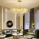 Axyaa Golden Branch Crystal Chandelier for Elegant Living Spaces