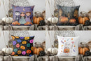 Axyaa Halloween Kids Princess and Skeleton Pillow Cover for Sofa Bedroom Car