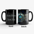 Axyaa Zodiac Constellation Coffee Mug - Customizable 12 Sign Theme Gift