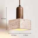 Stone Pendant Light LED Island Restaurant Bedroom Livingroom Commercial Home Decor by Axyaa