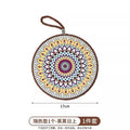 Axyaa Non-slip Plate Mat: Retro Heat Resistant Enamel Casserole & Pot Insulation