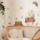 Bunny Mushrooms Wall Sticker by Axyaa: Cute Kids Room Decor Wall Decals