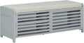 Axyaa Entry Shoe Bench with Cushioned Seat, 2 Drawers & Slatted Shelf