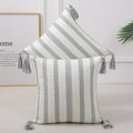 Axyaa Striped Cotton Pillow Cover 45x45cm Luxury Throw Pillow Case