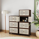 Axyaa Foldable Storage Cabinet with Reinforced Frame - Bedroom, Dorm, Living Room Organizer