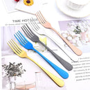 Axyaa Rainbow Mirror Cutlery Set - 4Pcs Stainless Steel Dinnerware Flatware