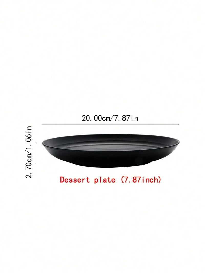 Axyaa Plastic Tray Set for Camping Picnic Kitchen, Microwave & Dishwasher Safe