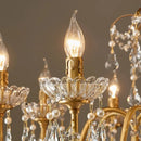 Axyaa Golden Crystal Pendant Lighting for Luxury Living Spaces