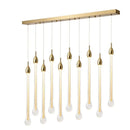 Axyaa Round Stairs LED Chandelier Metal Light Fixture for Villa, 3W DIY Suspend Lamp