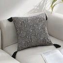 Axyaa Geometric Tassel Cushion Cover: Retro Boho Style Pillowcase for Living Room Sofa