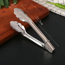 Axyaa Stainless Steel Food Tongs - Kitchen Buffet Clamp and Salad Steak BBQ Tool