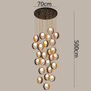 Axyaa LED Pendant Light for Modern Home Decor and Staircase Chandeliers