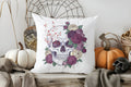 Axyaa Halloween Floral Skull Decorative Pillow Cover