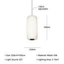 Axyaa Silk Pendant Light Chandelier for Home Lighting