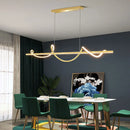 Axyaa LED Chandeliers: Modern Minimalist Dining Kitchen Pendant Lighting