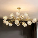 Axyaa Crystal Chandelier Pendant Light for Living Room and Bedroom