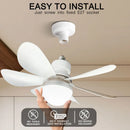 Axyaa 30W/40W LED Ceiling Fan with Remote Control and Dimming Function